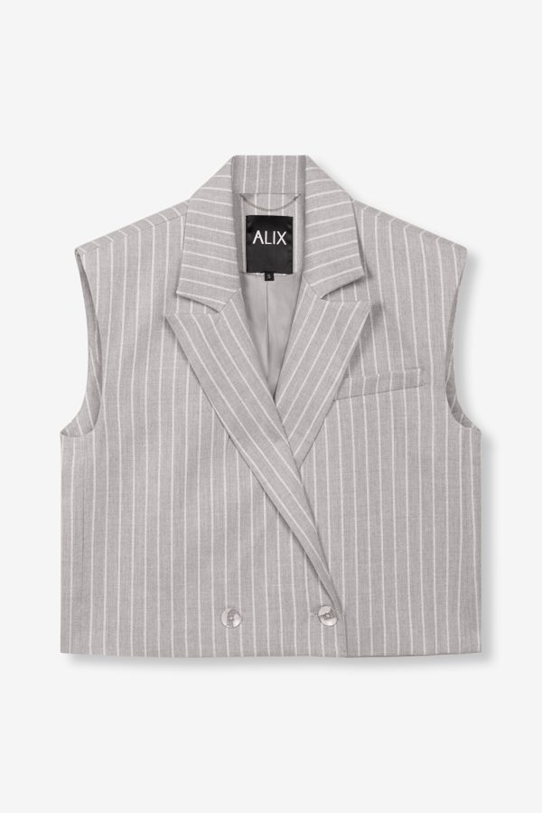 Pindtripe waistcoat Alix - Afbeelding 3