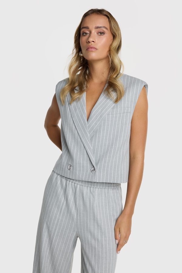 Pindtripe waistcoat Alix