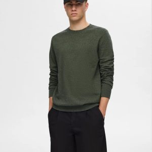 SLHBerg crew neck green
